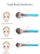Makeup Brushes Set 13pcs with Leather Bag Foundation Powder