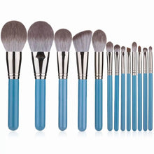 Makeup Brushes Set 13pcs with Leather Bag Foundation Powder