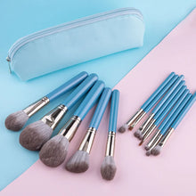Makeup Brushes Set 13pcs with Leather Bag Foundation Powder