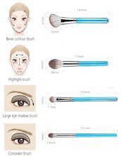 Makeup Brushes Set 13pcs with Leather Bag Foundation Powder