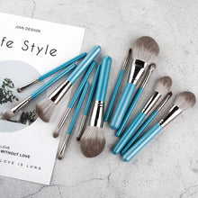 Makeup Brushes Set 13pcs with Leather Bag Foundation Powder