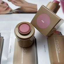 Natural Rouge Powder Blush Cream Lipstick Cheek Easy To Apply Color