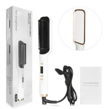 Peigne électrique chauffant : lisseur à cheveux