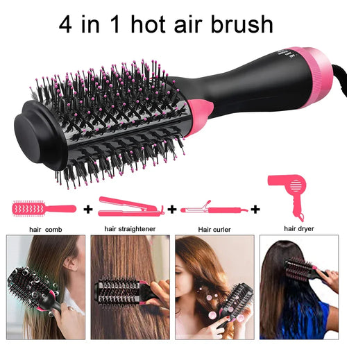 Brosse sèche-cheveux pour femmes 4-en-1
